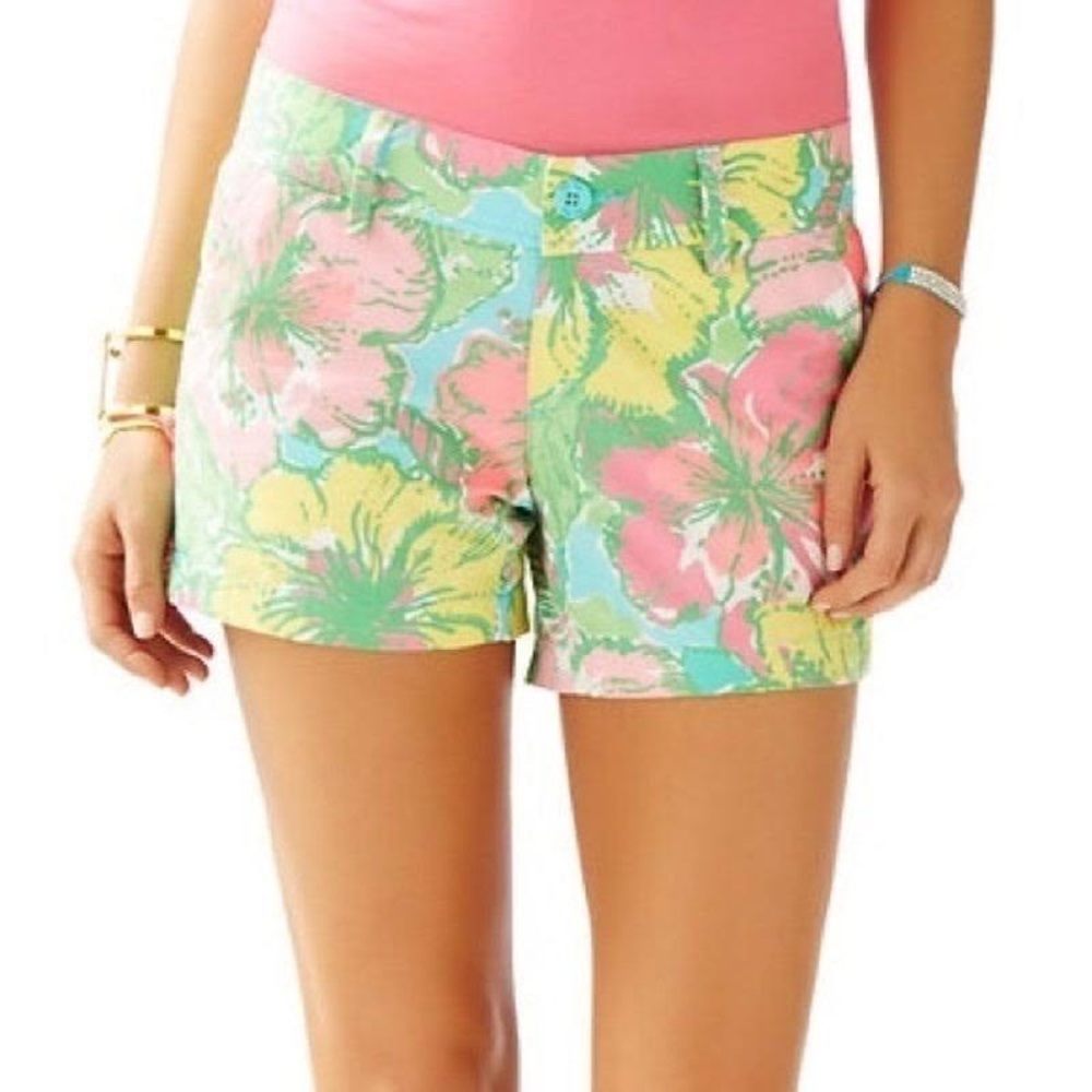 Lilly Pulitzer Callahan Shorts Size 00 Big Flirt